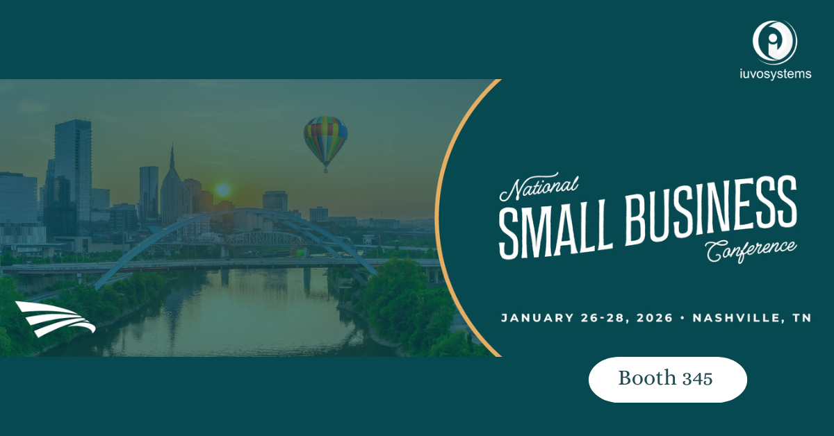 Iuvo Systems exhibiting at the National 8(a) Small Business Conference 2026 in Nashville, Tennessee, Booth 345.
