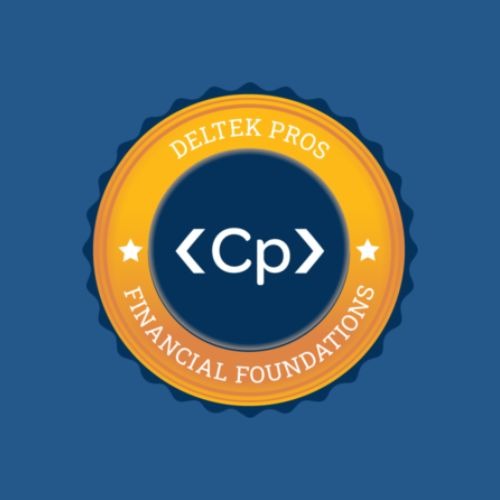 Costpoint Page Deltek Pro Logo with blue background