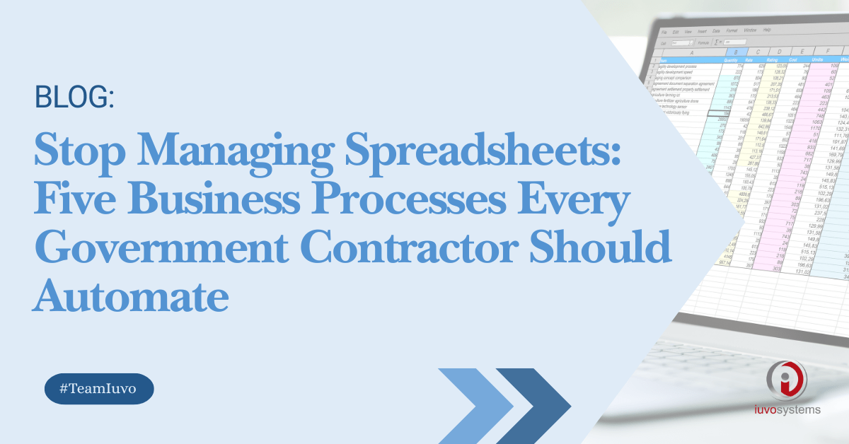 Spreadsheet-based business processes being modernized through automation for government contractors