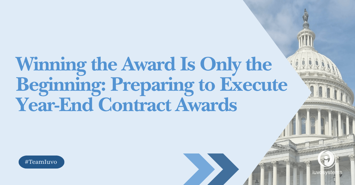 U.S. Capitol building representing contract execution readiness and post-award planning for government contractors.