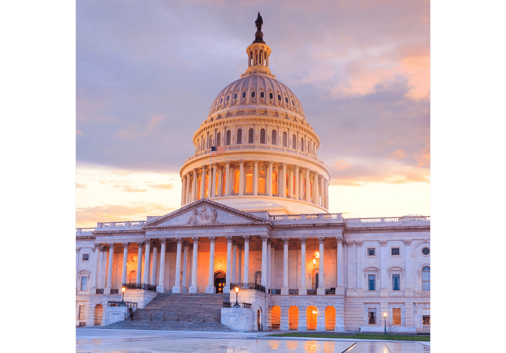 Blog cover about Deltek Costpoint moving to modern authentication with U.S. Capitol building background