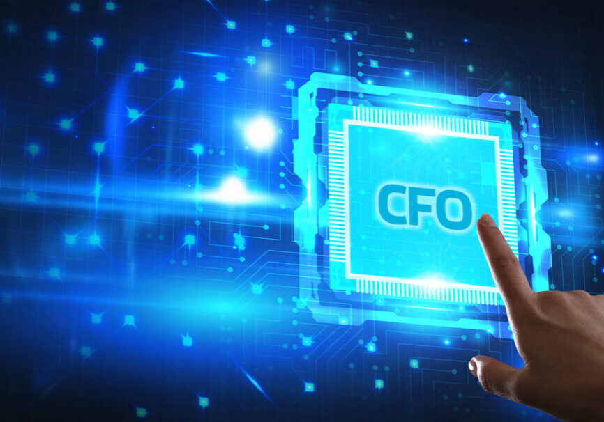 CFO - digital technology concept. Business, Technology, Internet and network concept.